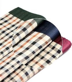 img 1 attached to Cotton Handkerchiefs for Men – Pack of Three, MH1041