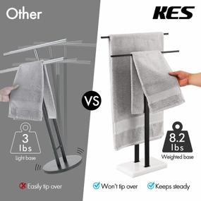 img 2 attached to Stylish And Practical KES 2-Tier Freestanding Towel Rack For Modern Bathrooms