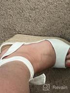 img 1 attached to Women'S Summer Dress Shoes: Espadrilles Wedges Sandals Heels With Open Toe, Tie Lace Up & Platform Ankle Strap review by Thomas Landis