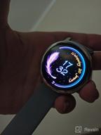 img 1 attached to SAMSUNG Galaxy Watch Active2 (Aqua Black, R820-44mm) 📱 with Bluetooth, Silicon Strap, and Aluminum Bezel - International review by DaHee Cheon ᠌