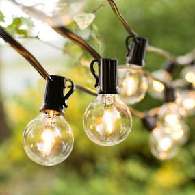 img 3 attached to 25-Foot Solar Powered Globe LED String Lights With Vintage Style Bulbs For Backyard Outdoor Lighting And Holiday Parties