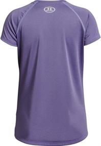 img 3 attached to Active Girls' Clothing: Under Armour Solid Purple Sleeve