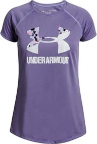 img 4 attached to Active Girls' Clothing: Under Armour Solid Purple Sleeve