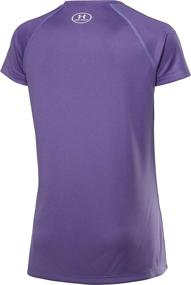 img 1 attached to Active Girls' Clothing: Under Armour Solid Purple Sleeve