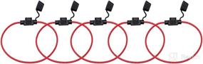 img 4 attached to 🚗 KOLACEN Automotive Car Truck In-line 16 Gauge Fuse Holder for Mini Blade Type Fuse (Pack of 5) - Secure and Reliable Electrical Protection for Your Vehicle