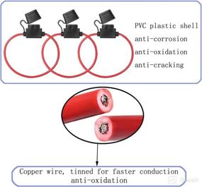 img 3 attached to 🚗 KOLACEN Automotive Car Truck In-line 16 Gauge Fuse Holder for Mini Blade Type Fuse (Pack of 5) - Secure and Reliable Electrical Protection for Your Vehicle