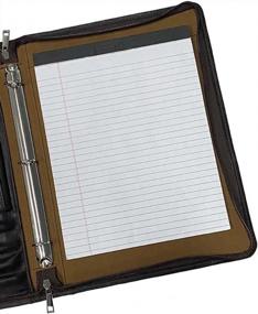 img 2 attached to Коричневый деревенский кожаный портфель с держателем для блокнота для 13-дюймовой книги/MacBook Air - ICarryAlls