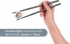 img 1 attached to Titanium Chopsticks With Aluminium Case - Grey | FinessCity