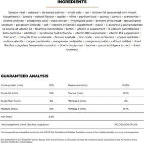 img 1 attached to GO! Solutions Digestion + Gut Health Salmon Recipe with Ancient Grains - Dry Cat Food for Cats of All Life Stages - Including Seniors - Indoor & Outdoor