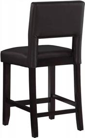 img 1 attached to 🪑 Linon Vega Counter Stool 24: Stylish and Practical Seating Solution for Your Kitchen or Bar