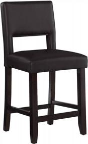 img 4 attached to 🪑 Linon Vega Counter Stool 24: Stylish and Practical Seating Solution for Your Kitchen or Bar