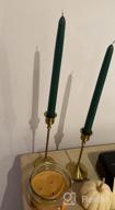 img 1 attached to 4 Pack 10 Inch Scented Bayberry Taper Candles CandleNScent Dripless Tapered Candlesticks review by Regina Smith