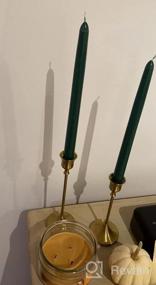 img 6 attached to 4 Pack 10 Inch Scented Bayberry Taper Candles CandleNScent Dripless Tapered Candlesticks