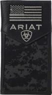 ariat sport patriot rodeo wallet logo