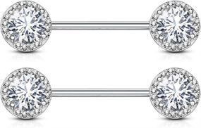 img 4 attached to Forbidden Body Jewelry Surgical Barbells Women's Jewelry in Body Jewelry