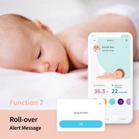 img 1 attached to 👶 Nearbebe Care Plus (2021) - WiFi Infant, Baby Safety Monitor: Live Tracking, Breath Alert, Rollover Detection, Skin Temperature, Movement Sensor, App Control, Room Temperature & Humidity