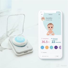 img 4 attached to 👶 Nearbebe Care Plus (2021) - WiFi Infant, Baby Safety Monitor: Live Tracking, Breath Alert, Rollover Detection, Skin Temperature, Movement Sensor, App Control, Room Temperature & Humidity