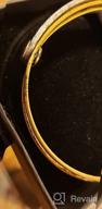 img 1 attached to 📿 Inspirational Friendship Bible Verse Bracelets - Vintage Brass Bangle Jewelry for the Brave review by Jennifer Alvarez