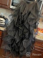 img 1 attached to Women'S Long High Low Ruffles Party Tulle Skirt: WDPL Perfect For Any Occasion! review by Marcus Freeman