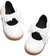 👞 stylish and comfortable kiderence school oxfords toddler little girls' shoes: perfect flats for any occasion! логотип