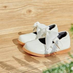 img 2 attached to 👞 Stylish and Comfortable Kiderence School Oxfords Toddler Little Girls' Shoes: Perfect Flats for Any Occasion!