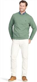 img 2 attached to Stay Comfortable And Stylish With IZOD Men'S Advantage Performance Crewneck Fleece Pullover Sweatshirt