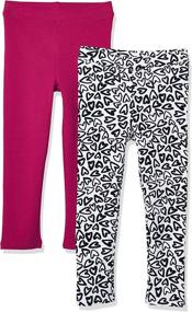 img 3 attached to Spotted Zebra Little 2 Pack Leggings Girls' Clothing ~ Leggings