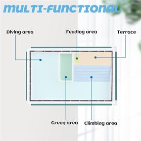 img 2 attached to Aquarium 17 9X11X9 6 Terrarium Platform Terrapin