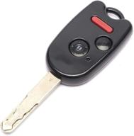 stauber best honda key shell replacement for civic, odyssey, and crosstour - no locksmith needed - reuse your old key and chip! (3 button, black) логотип