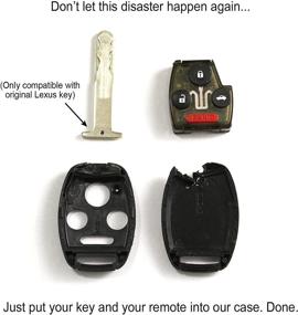 img 3 attached to STAUBER Best Honda Key Shell Replacement for Civic, Odyssey, and Crosstour - No Locksmith Needed - Reuse Your Old Key and Chip! (3 Button, Black)