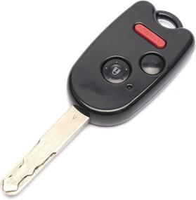 img 2 attached to STAUBER Best Honda Key Shell Replacement for Civic, Odyssey, and Crosstour - No Locksmith Needed - Reuse Your Old Key and Chip! (3 Button, Black)