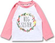 sister letter toddler garland t shirt apparel & accessories baby girls : clothing логотип