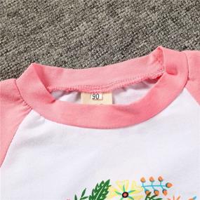 img 3 attached to Sister Letter Toddler Garland T Shirt Apparel & Accessories Baby Girls : Clothing