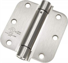 img 4 attached to Cauldham (2 Pack) Heavy-Duty 3-1/2" Self-Closing Spring Door Hinge With 5/8" Radius Corners, UL Listed - Satin Nickel