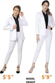 img 2 attached to Marycrafts Women'S Business Blazer Pant Suit Set For Work