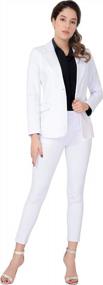 img 4 attached to Marycrafts Women'S Business Blazer Pant Suit Set For Work