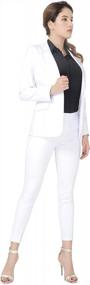 img 1 attached to Marycrafts Women'S Business Blazer Pant Suit Set For Work