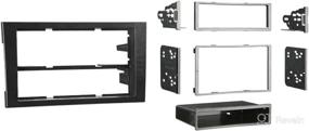 img 1 attached to Enhance Your Audi A4 02-08 with a Stylish Matte Black SDIN-DDIN Kit