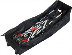 img 1 attached to Emmzoe Wheelie Umbrella Stroller Мягкая сумка для багажа Регистрируемая дорожная сумка - Прочный, водонепроницаемый, удобный рулон для хранения и оптимизированный для поисковых систем