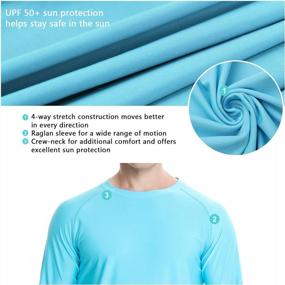 img 1 attached to Stay Protected And Comfortable With Sykooria'S 3-Pack Long Sleeve Workout T-Shirts