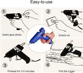 img 3 attached to HiYi 100-Watt Power Tools Paintless Dent Repair Kit: Hot Melt Industrial Glue Gun with High Temperature Performance (100V-240V Wall Plug)