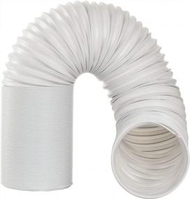 img 4 attached to Universal Portable AC Exhaust Hose With 5.0 Inch Diameter Anti-Clockwise Thread & Length Up To 80" - Replacement Hose For LG, Delonghi, And Other Portable Air Conditioners