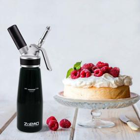 img 3 attached to 500 ML Professional Black ZOEMO Metal Whipped Cream Dispenser With 3 Stainless Steel Decorating Tips