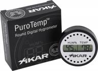 precise humidity control with xikar purotemp round digital hygrometer, 10-second refresh rate logo