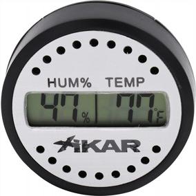 img 1 attached to Precise Humidity Control With Xikar PuroTemp Round Digital Hygrometer, 10-Second Refresh Rate