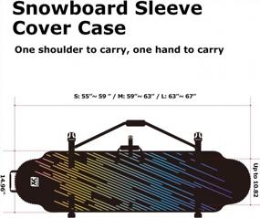 img 2 attached to Travel Safely With XCMAN Snowboard Sleeve Cover For Transport, Storage And Protection