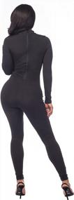 img 2 attached to Stay Chic And Comfortable This Autumn With Sedrinuo'S High Neck Bodycon Jumpsuit