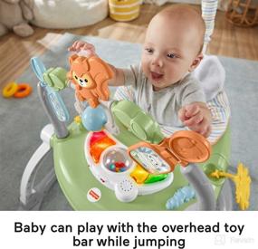 img 1 attached to 🐶 Discover Fun and Learning with Fisher-Price Jumperoo Sweet Snugapuppy SpaceSaver: Lights, Sounds, and Interactive Activities!