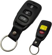 🔑 horande keyless entry key fob cover case compatible with hyundai elantra sonata kia cerato forte optima - fob shell (no chip) логотип