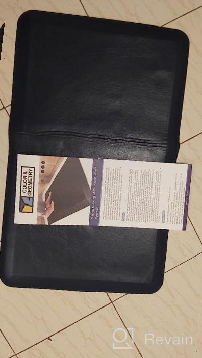 img 1 attached to Color G Anti Fatigue Floor Comfort Mat 3/4 Inch Thick 20" 32" Perfect For Standing Desks, Kitchen Sink, Stove, Dishwasher, Countertop, Office Or Garage, Beige review by Karen Gaiser